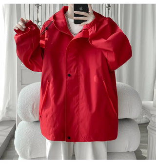 Hooded Jacket for Men Bomber Jacket ALODIA STORE