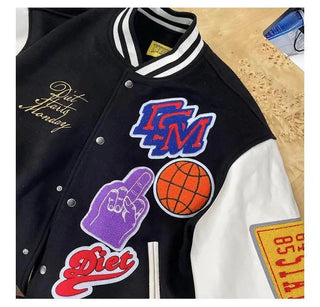 printed vibe style high quality men's and women's loose baseball uniforms couple Alodia Store
