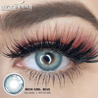 EYESHARE Natural Color Lens Eyes 2pcs Color Contact Lenses For Eye Blue Beauty Contact Lenses Eye Yearly Cosmetic Color Lens Alodia Store