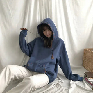 New in Sweatshirts Hoodies Autumn Winter Y2k Tops Clothes Women Sweatshirt Japanese Fashion Longsleeve Crewneck Korean Woman Emo Alodia Store