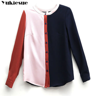 Korean fashion clothing 2023 chiffon blouse ladies tops alodia store