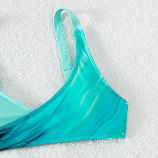 Vintage Print Bandeau Swimsuit Woman Sexy Alodia Store