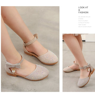 Girls Princess Sandals Baby Shoes 2023 Brand New Kids Shoes for Wedding Party Bling Summer Flat Sandals Fashion Breathable 2023 ALODIA STORE