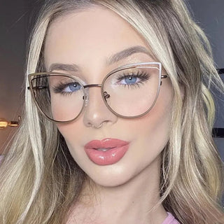 Fashion Anti-Blue Light Glasses Men Women Classic Anti-dazzle Eye Protection Computer Gaming Light Frame Plain Glass Spectacles Alodia Store