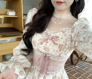 pink floral dress Alodia Store