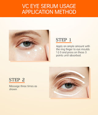 JoyPretty Vitamin C Eye Cream Anti Dark Circles Eye Bag Firmness Moisturizing Whitening Massager Wrinkle Eye Serum Beauty Health Alodia Store