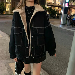 Padded Denim Jackets Alodia Store
