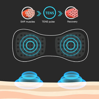 Electric EMS Neck Massager Mini Cervical Back Muscle Pain Relief Patch Stimulator Massageador Mat Portable Gel Pad Stickers Slim - Alodia Store