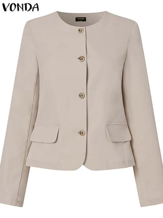 VONDA Women Elegant Blazer 2023 Alodia Store