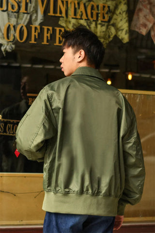 TOP GUN CWU-36P Spring Patched Military Style Bomber Pilot Flight Thin Coat Windbreaker Jacket Alodia Store