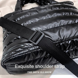 Lightweight Down Cotton Padded Shoulder Bag Alodia Store