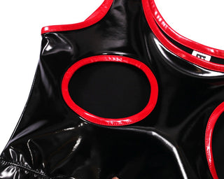 Hollow Out Bust Wet Look alodia store