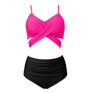 High Waist  Sexy Bikini Set Swimsuit Floral Beachwear V-Neck Bathing Suits Female ALODIA STORE