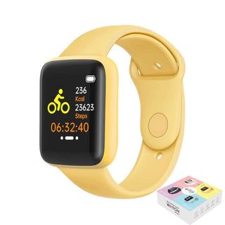 Smart Watch Kids Bluetooth Fitness Tracker Macaron Smartwatch for Men Women Blood Pressure Smart Bracelet for Android IOS Alodia Store