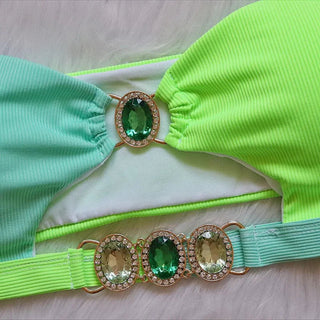 Para Praia Cameo Push Up Bikini Set Female Alodia Store