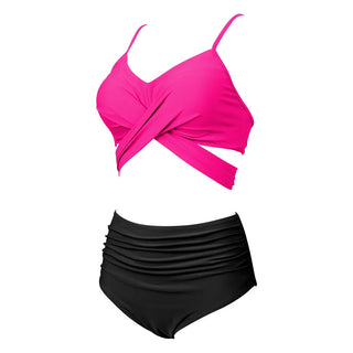 High Waist  Sexy Bikini Set Swimsuit Floral Beachwear V-Neck Bathing Suits Female ALODIA STORE