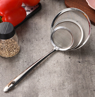 Kitchen Multi-functional Filter Spoon Stainless Steel Fine Mesh Wire Oil Skimmer Strainer Fried Food Net Kitchen Gadgets Alodia Store