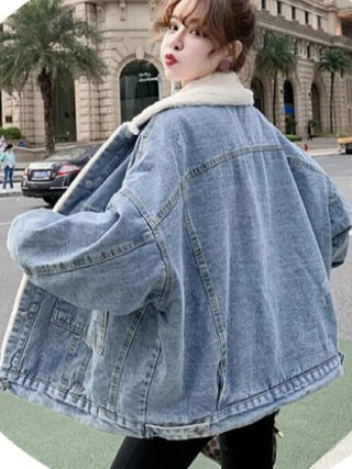 Padded Denim Jackets Alodia Store