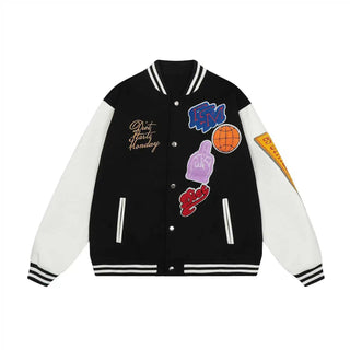 printed vibe style high quality men's and women's loose baseball uniforms couple Alodia Store