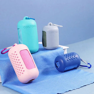 Quick Drying Microfiber Towel Sports Running Outdoor Camping Towel Portable Fitness Gym Towel Yoga Beach Travel Silicone Bag Alodia Store
