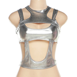 Summer Sliver Color CropTop Women New Sexy Alodia Store