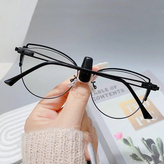 Fashion High Quality Metal Blue Light Blocking Fashion Women Computer Eyeglasses Optical Spectacle Eye Protection Glass Eyewear Alodia Store