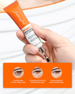 JoyPretty Vitamin C Eye Cream Anti Dark Circles Eye Bag Firmness Moisturizing Whitening Massager Wrinkle Eye Serum Beauty Health Alodia Store