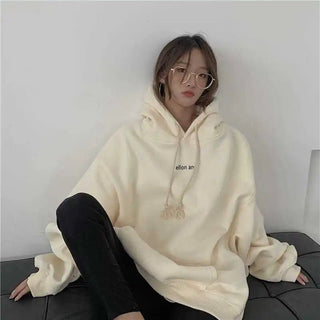 New in Hoodies & Sweatshirts Y2k Streetwear Women Top Hooded Shirt Clothes Longsleeve Oversize Sweatshirt Harajuku Manga Hoodie Alodia Store