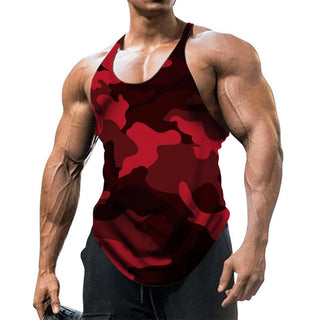 Camouflage Summer Fitness Tank Top Men Bodybuilding New Gyms Clothing Fitness Men Shirt Slim Fit Vests Mesh Singlets Muscle Tops ALODIA STORE