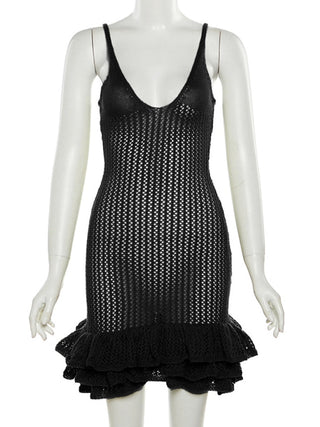 Weird Puss Knit Sleeveless cami bodycon ALODIA STORE