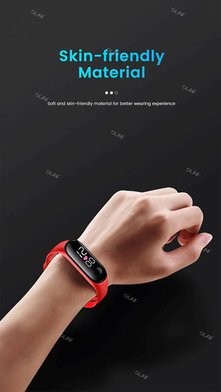 M3 Kids Digital Watches Adjustable Silicone Strap Waterproof Children's Watch Boys Sports Wrist Electronic Smart Watch For Kids Alodia Store