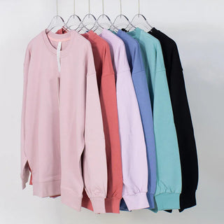 Perfectly Oversized Style Women Yoga Shirts Gym Sweatshirt Fitness Sports Pullover Long Sleeve Crop Top Workout Sportswear Alodia Store
