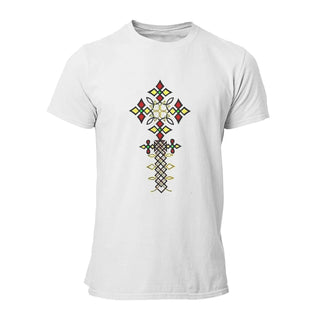 Ethiopian Cross Polyester TShirts Culture Design Distinctive Men's T Shirt Funny Clothing 6XL Alodia Store
