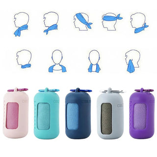 Quick Drying Microfiber Towel Sports Running Outdoor Camping Towel Portable Fitness Gym Towel Yoga Beach Travel Silicone Bag Alodia Store