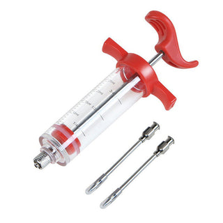 Flavor Needle BBQ Meat Syringe Marinade Injector Pork Steak Meat Sauces Syringes With 3 Stainless Steel Needles Kitchen Tools Alodia Store