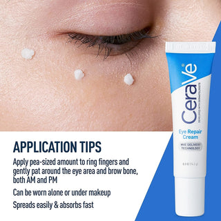 Cerave Eye Cream Repairskin Skin Barrier For Dark Circles Under Eyes Puffiness Moisturizing Whitening Anti-Fine Lines Eye Care Alodia Store