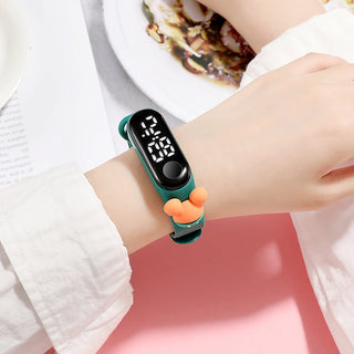 Disney Mickey Mouse Children Watches For Girls Electronic Bracelet Sports LED Spiderman iron Man Doll Kids Watch Waterproof Alodia Store