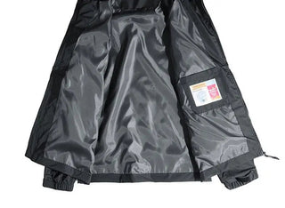 Jacket Windproof Black Blue Alodia Store