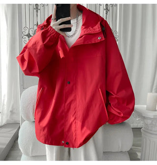 Hooded Jacket for Men Bomber Jacket ALODIA STORE