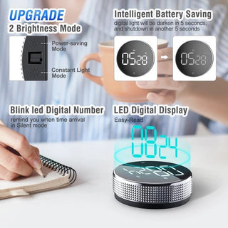 Magnetic Kitchen Timer Digital Timer Manual Countdown Alarm Clock Mechanical Cooking Timer Cooking Shower Study Stopwatch New Alodia Store
