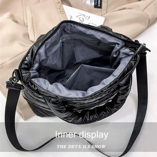 Lightweight Down Cotton Padded Shoulder Bag Alodia Store
