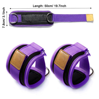 Fitness Ankle Straps Adjustable D-Ring Foot Support Cuffs Gym Leg Strength Workouts Pulley With Buckle Sports Feet Guard Alodia Store