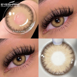 EYESHARE 2pcs Natural Color Contact Lenses for Eyes Gray Contact Lens Yearly Fashion Blue Contact Lens Colored Eye Contacts Alodia Store