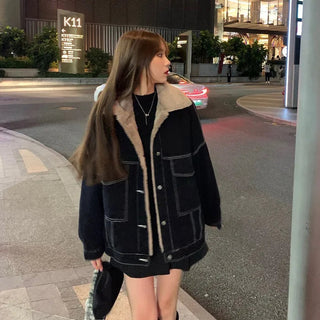 Padded Denim Jackets Alodia Store