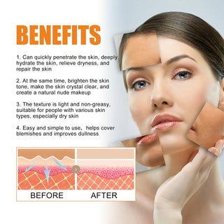 V7 Deep Hydration Waterlight Face Makeup Cream Brighten Skin Tone Fade Blemishes Moisturizing Non Greasy Whitening Facial Cream Alodia Store