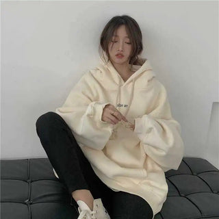 New in Hoodies & Sweatshirts Y2k Streetwear Women Top Hooded Shirt Clothes Longsleeve Oversize Sweatshirt Harajuku Manga Hoodie Alodia Store