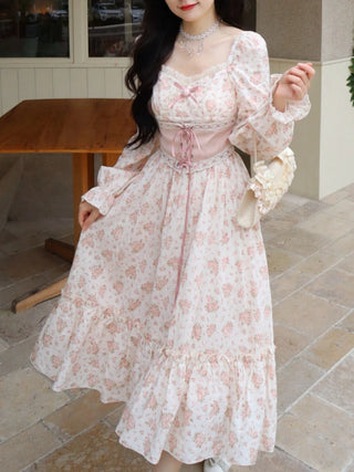 pink floral dress Alodia Store
