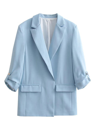 Purple Blazer Women  Elegant Woman Alodia Store