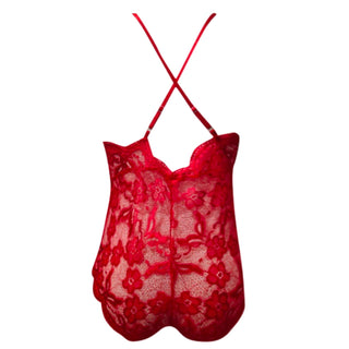 Plus Size Erotic Sexy One Pieces Lingerie Lace Embroidery Bodysuit Transparent Sex Dress Women Mesh Tights Sexy Exotic Body Sock Alodia Store