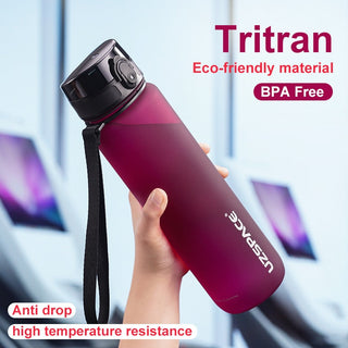 New 500/800/1000ml Sports Water Bottle BPA Free Portable Leak-proof Shaker bottel Alodia Store